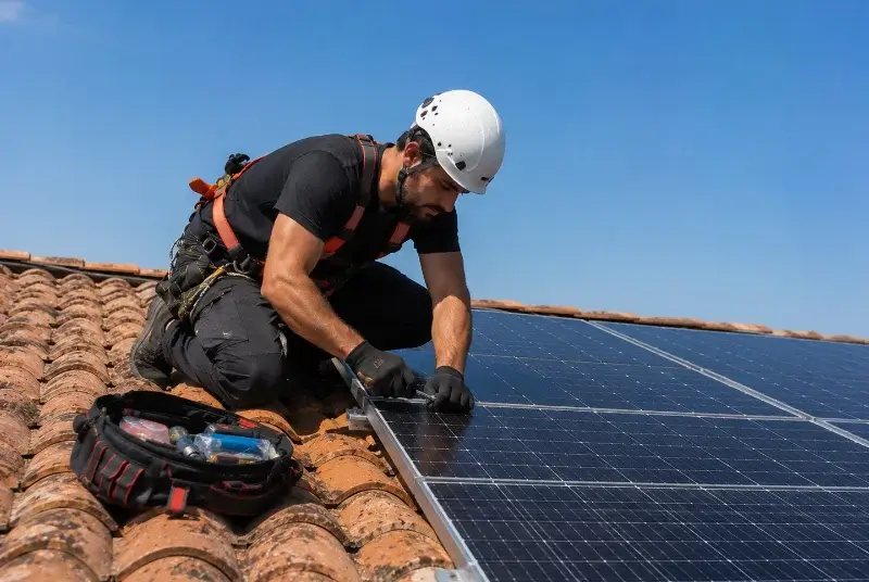 Maintenance et monitoring de panneaux solaires à Condrieu